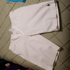 Womens white Ralph Lauren polo shorts